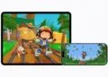 Sneaky Sasquatch running through the crossover level on an iPad and watching birds on an iPhone