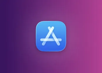 App Store margin: App Store icon on a purple gradient background