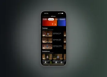 Apple Fitness+ app on an iPhone showing workouts and meditations