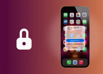 Lock apps on iPhone: Require Face ID dialog on the Home Screen