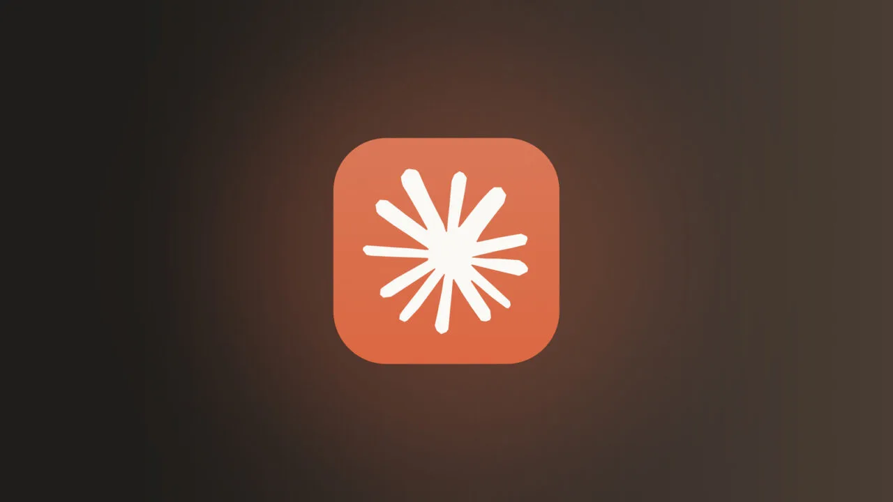 Claude Sonnet 5.5: Claude icon on a dark, warm gradient background