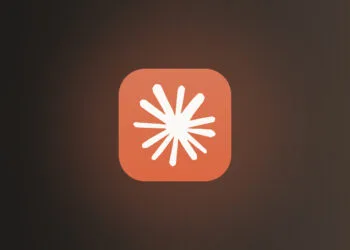 Claude Sonnet 5.5: Claude icon on a dark, warm gradient background