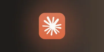Claude Sonnet 5.5: Claude icon on a dark, warm gradient background