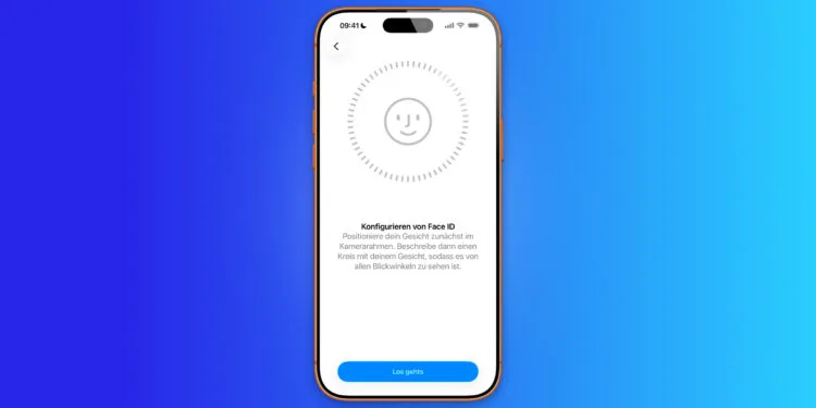 Face ID lawsuit: iPhone showing the Face ID setup screen