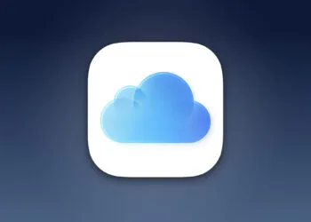 iCloud explained: the iCloud symbol with the blue cloud on a dark blue surface