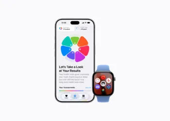 iOS 27.2 beta Health app: iPhone showing the Longevity tab with Health Age, next to an Apple Watch with health apps
