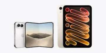 iPhone Duo or iPad mini: the unfolded iPhone Duo next to the new iPad mini in a true-to-scale size comparison
