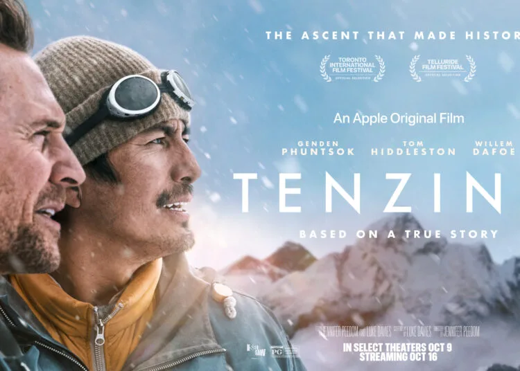 Tenzing on Apple TV: Tom Hiddleston and Genden Phuntsok on the key art for the Everest drama