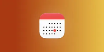 Symbolic image for Apple October 2026: Apple Calendar icon on an autumn gradient from rust to gold