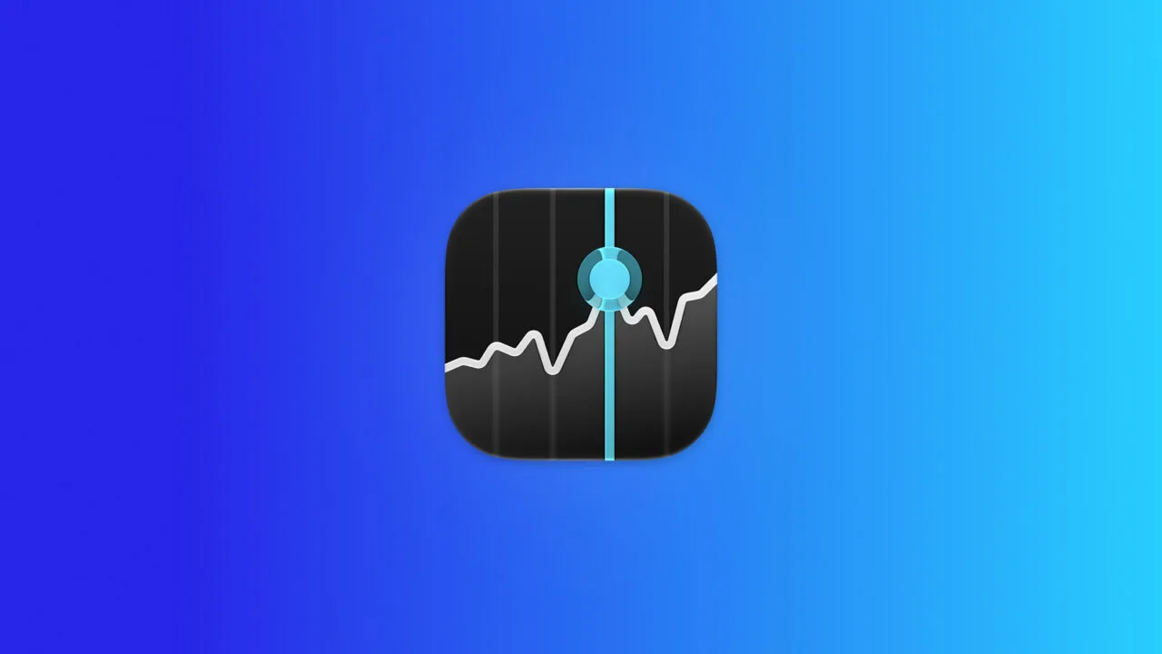 Stocks app icon with a price chart on a blue gradient illustrating Apple's Q4 2026 and analyst expectations