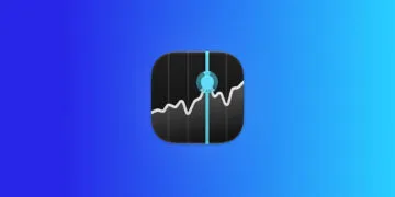 Stocks app icon with a price chart on a blue gradient illustrating Apple's Q4 2026 and analyst expectations