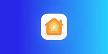 Apple Home app icon on a blue gradient for the HomeView trademark filing