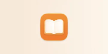 Apple Books iOS 27.2: Books app icon on a light cream-colored gradient