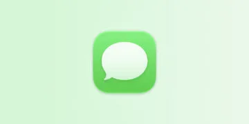 Suggestions in Messages: Messages app icon on a light green gradient