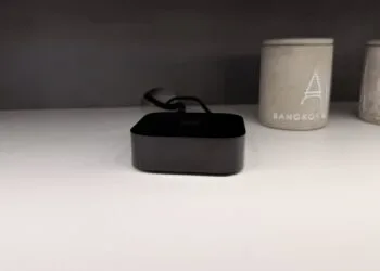 Third-generation Apple TV 4K on a white shelf – tvOS 27.2 code points to Apple Intelligence for its successor